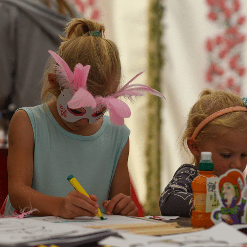Children taking part in activities at the festival
