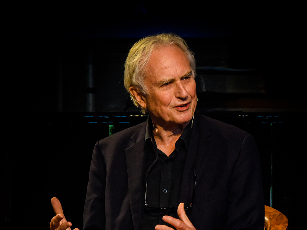 Richard Dawkins on stage
